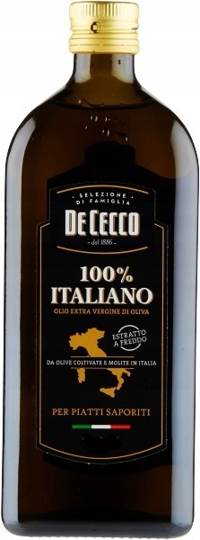 Oliwa DE CECCO Extra Vergine 100% ITALIANO 1L